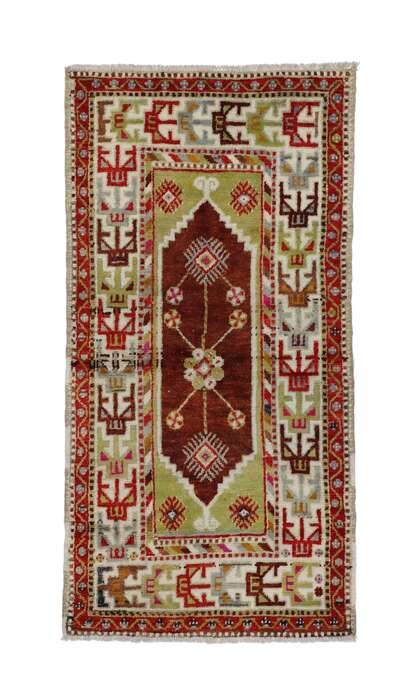 3 x 5 Vintage Turkish Oushak Rug 51752