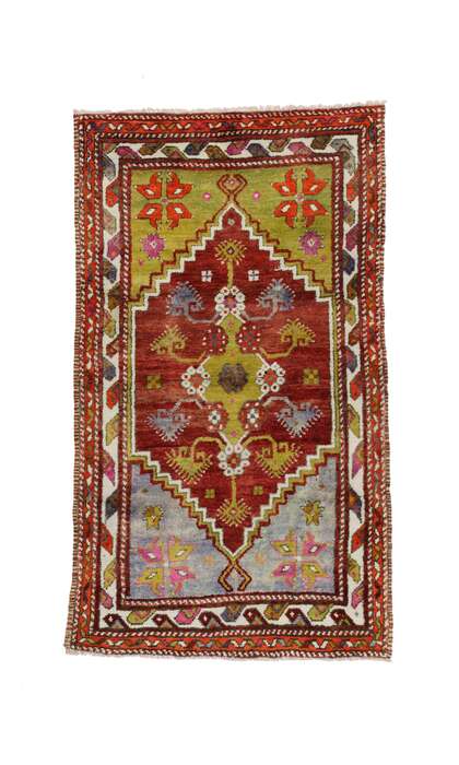 3 x 5 Vintage Turkish Oushak Rug 51778