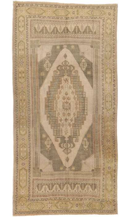 5 x 11 Vintage Turkish Oushak Rug 53674