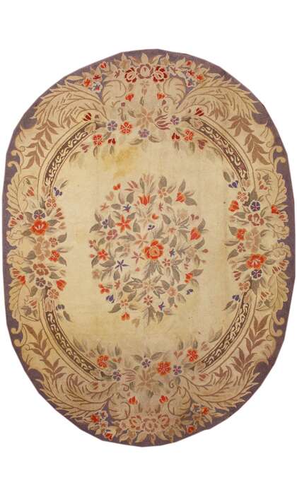 11 x 15 Antique Floral Hooked Rug 70782