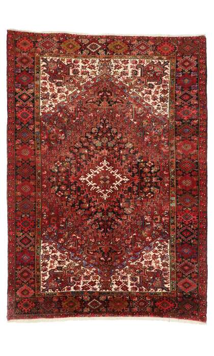 8 x 11 Vintage Persian Heriz Rug 76189