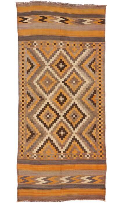 5 x 12 Vintage Afghan Maimana Kilim Rug 78011