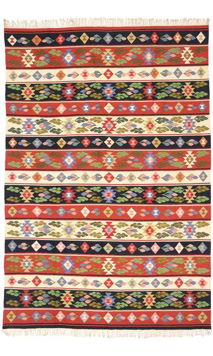 8 x 12 Vintage Romanian Kilim Rug 78013