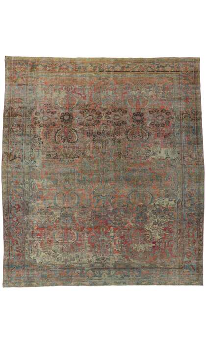 10 x 11 Antique Persian Mahal Rug 53694