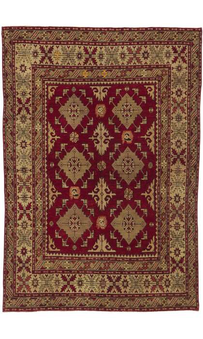 6 x 8 Vintage Turkish Oushak Rug 53695