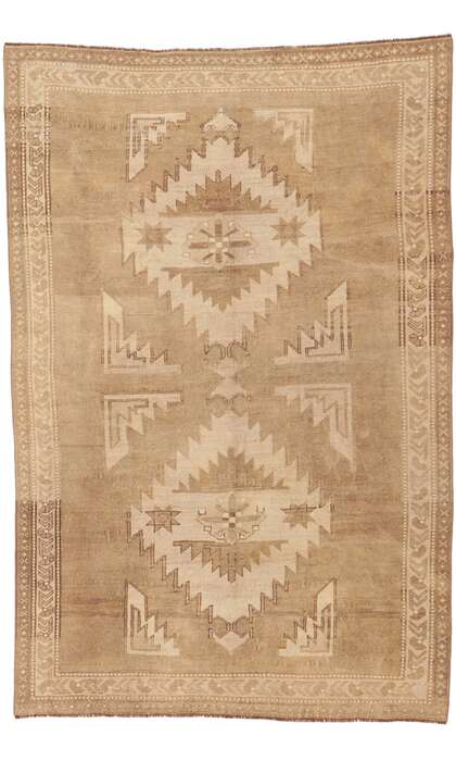 6 x 9 Vintage Turkish Oushak Rug 53725