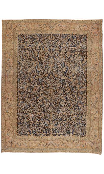 9 x 11 Antique Persian Kerman Rug 53732