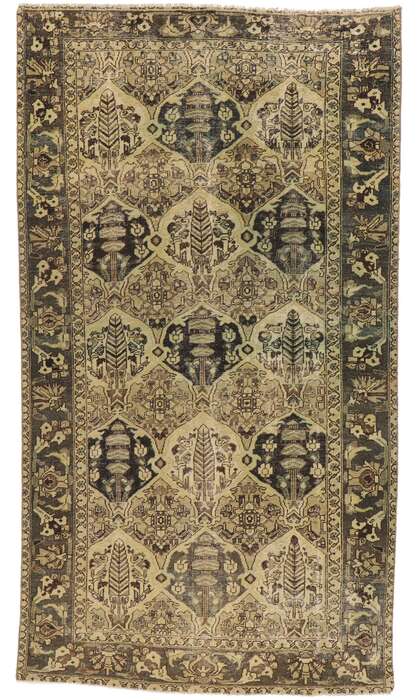 6 x 11 Vintage Persian Bakhtiari Rug 53751