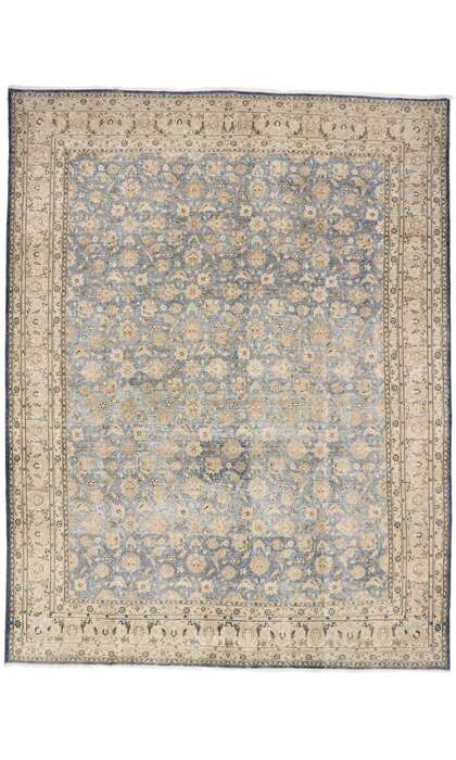 10 x 13 Distressed Vintage Persian Rug 60973