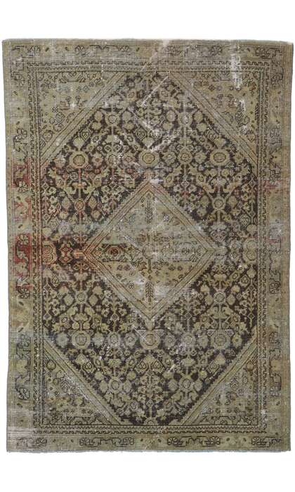 4 x 6 Antique Persian Mahal Rug 60977