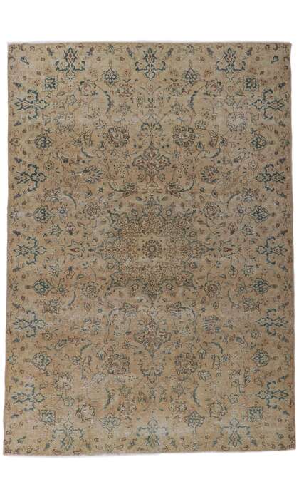 7 x 10 Vintage Persian Isfahan Rug 60994