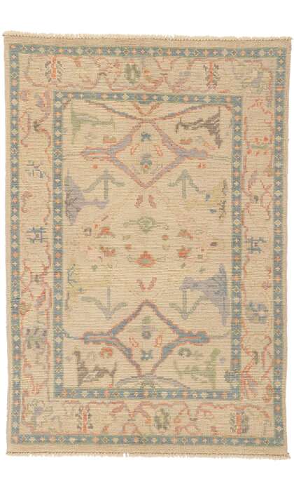 4 x 6 Colorful Oushak Rug 80683