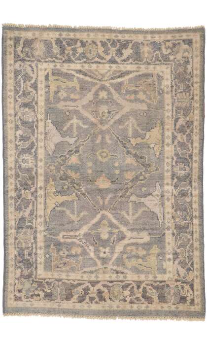 4 x 6 Vintage-Inspired Oushak Rug 80687