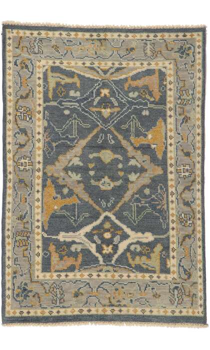 4 x 6 Contemporary Turkish Oushak Rug 80692