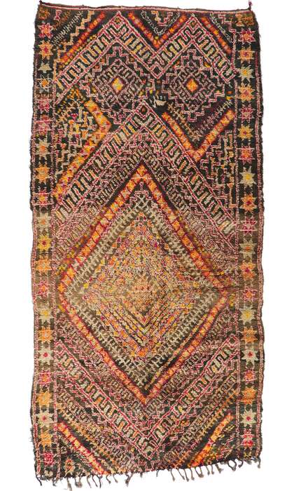 7 x 14 Vintage Moroccan Rug 21338