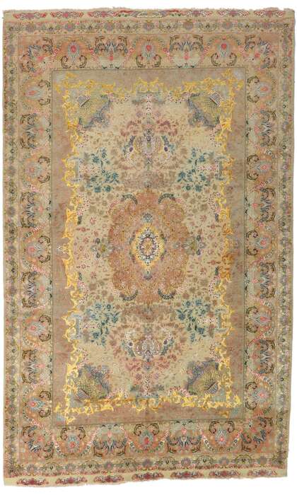 6 x 10 Vintage Persian Tabriz Rug 21676