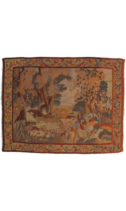 6 x 7 Antique French Tapestry 53775