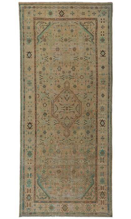 4 x 10 Vintage Persian Malayer Runner 60982