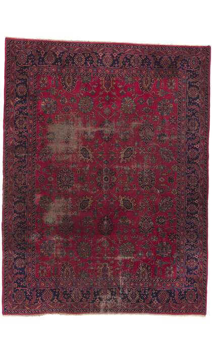 9 x 12 Antique-Worn Turkish Sparta Rug 78132