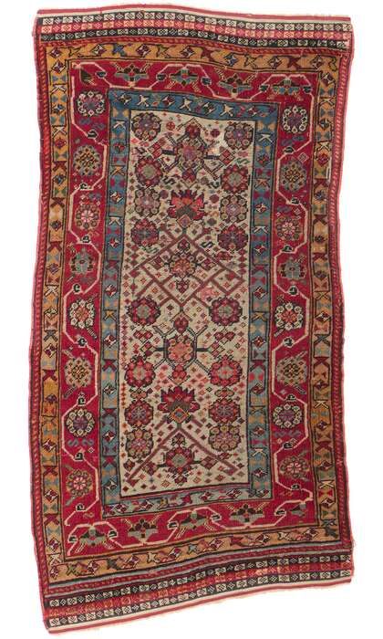 2 x 4 Antique Persian Qashqai Rug 78158