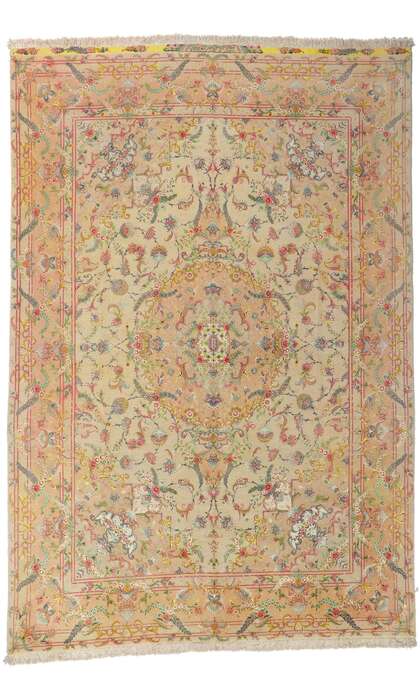 8 x 12 Vintage Persian Shirfar Tabriz Rug 78172