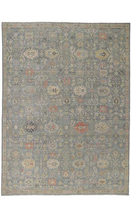 9 x 12 Contemporary Distressed Rug 30705