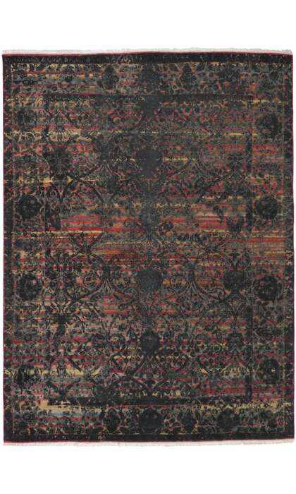 9 x 12 Contemporary Distressed Rug 30710