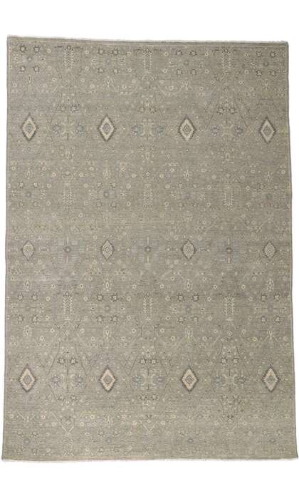 9 x 14 Contemporary Distressed Rug 30712