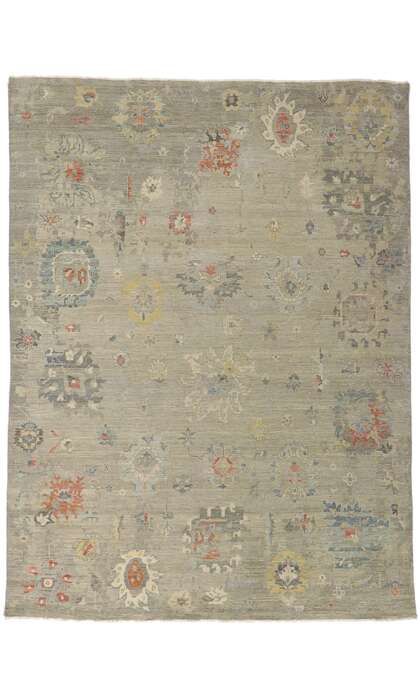 9 x 12 Vintage-Inspired Oushak Rug 30716