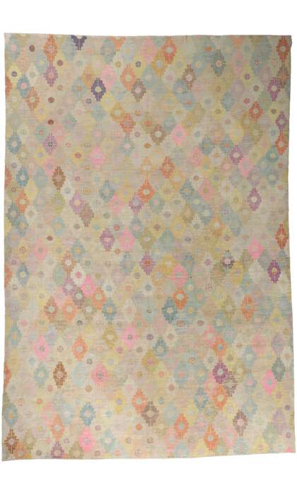 12 x 18 Colorful Turkish Oushak Rug 53779
