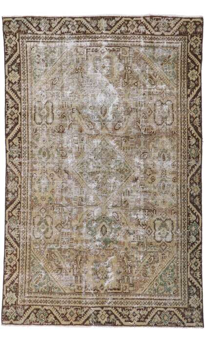 4 x 6 Antique Persian Mahal Rug 61009