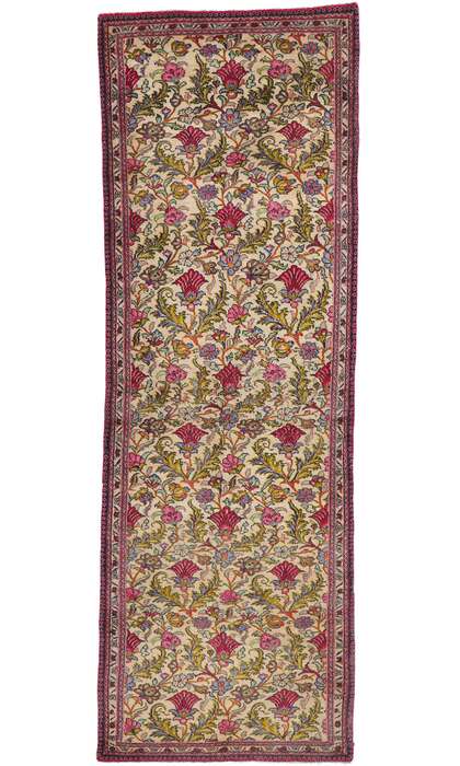 3 x 10 Vintage Persian Qum Runner 61020