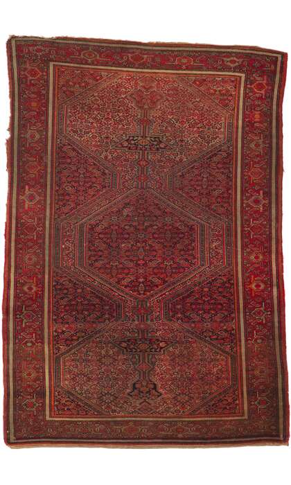 5 x 7 Antique Persian Malayer Rug 73287