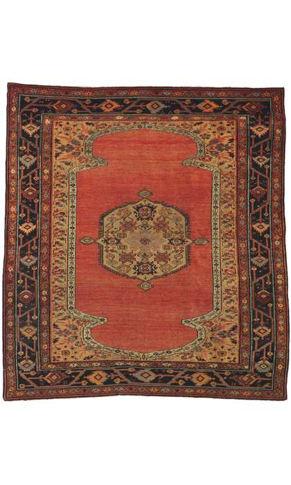 6 x 6 Antique Persian Bakhaish Rug 74953
