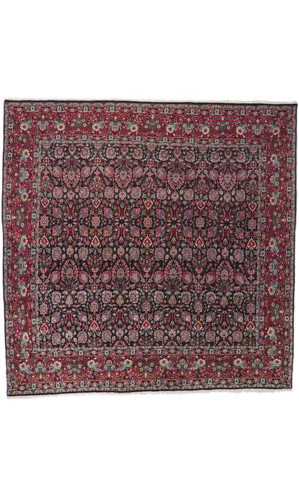 10 x 10 Vintage Persian ​Tekab​ Bijar Rug with All-Over Design 78161