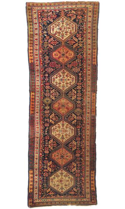 3 x 9 Antique Persian Northwest Rug 78195