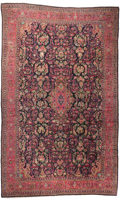 13 x 20 Antique Persian Malayer Rug 78201