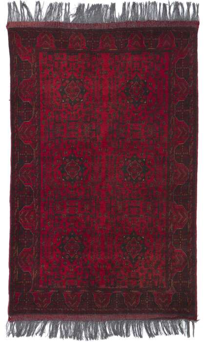 4 x 7 Vintage Persian Turkoman Rug 78205