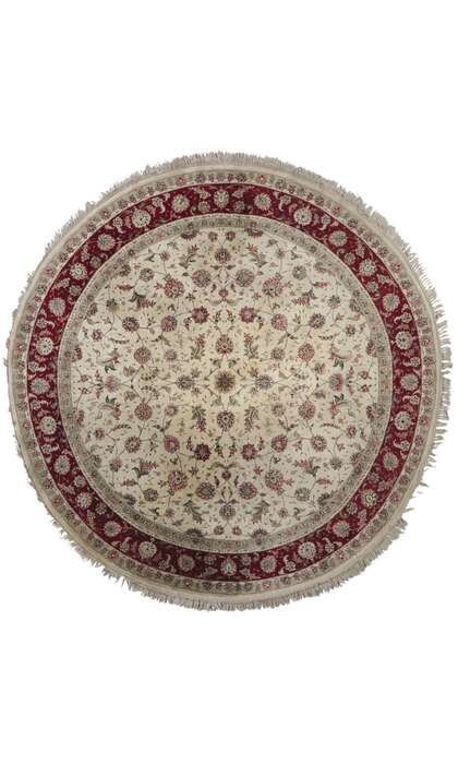 8 x 8 Vintage Pakistani Round Rug 78206