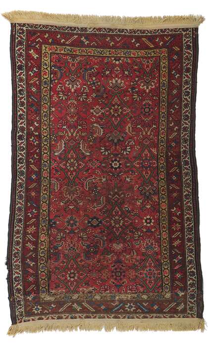 3 x 5 Antique Persian Hamadan Rug 78214