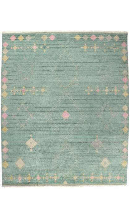 12 x 15 Teal Moroccan Area Rug 30776