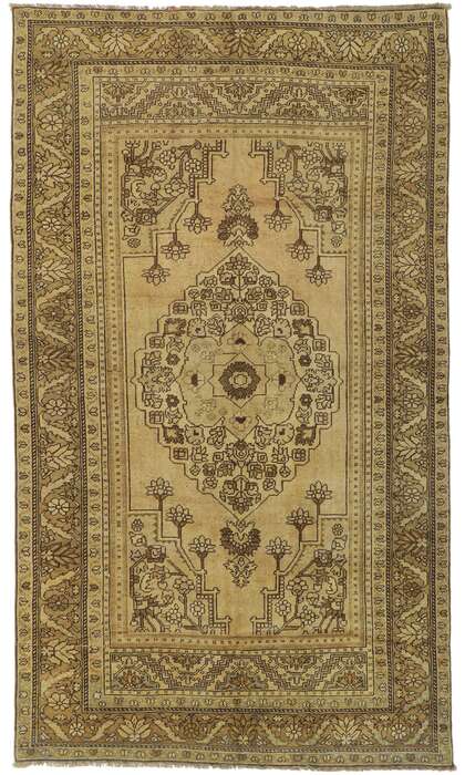 6 x 11 Vintage Turkish Oushak Rug 50517