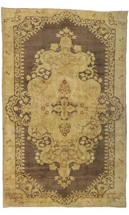 7 x 11 Vintage Turkish Oushak Rug 50042