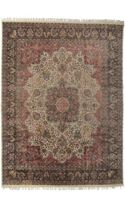 9 x 13 Vintage Indian Rug 78227