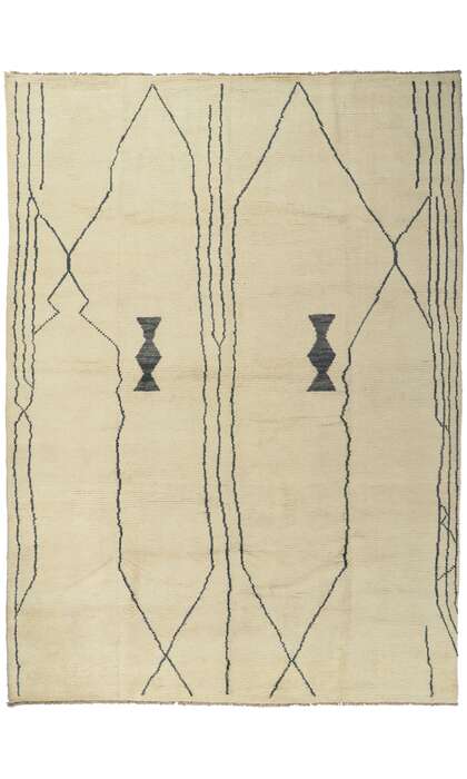 10 x 13 Large Modern Tribal Moroccan Rug 80699