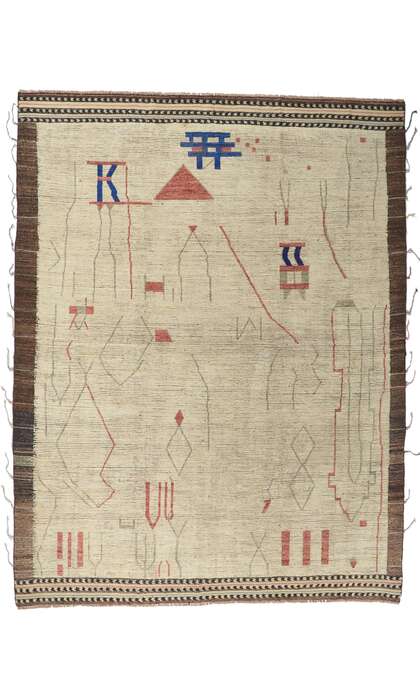 10 x 14 Brutalist Moroccan Area Rug 80711