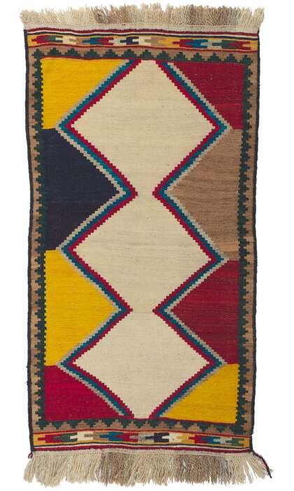 3 x 5 Vintage Shiraz Kilim Rug 61066