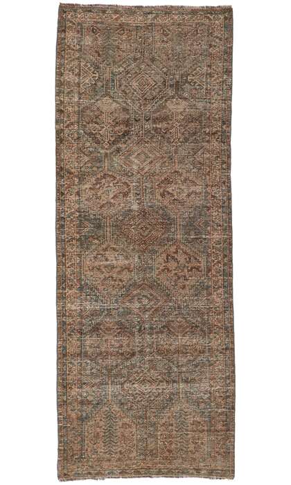 3 x 9 Distressed Antique Persian Malayer Rug 60960