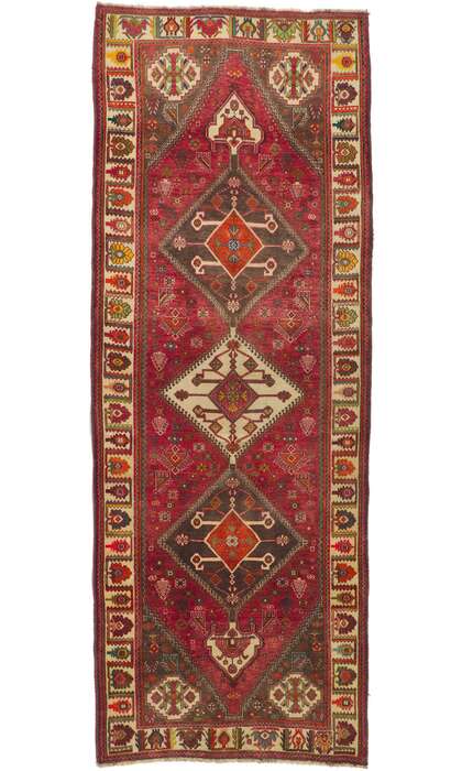 4 x 10 Vintage Persian Qashqai Rug 61052