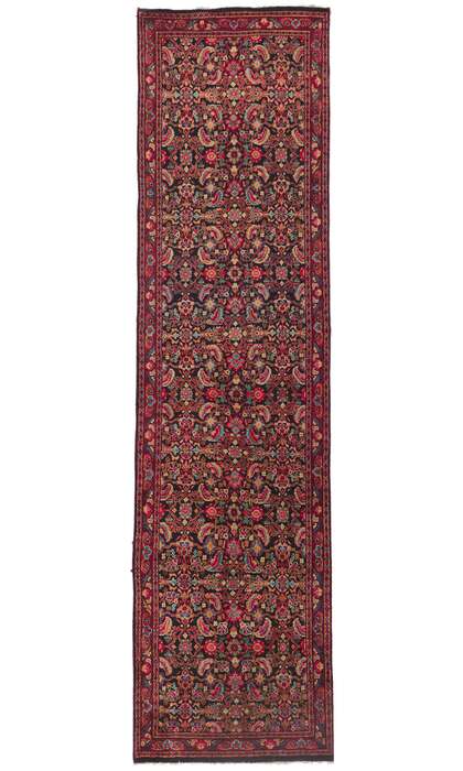 4 x 14 Antique Persian Mahal Runner 60964